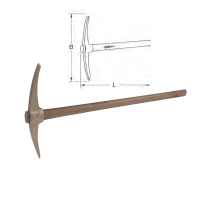 BRONZE + PICKAXE WITH HANDLE 400 MM