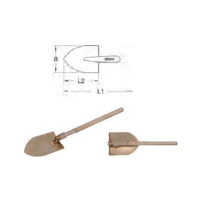 BRONZE + FOLDING SPADE 320X180 MM