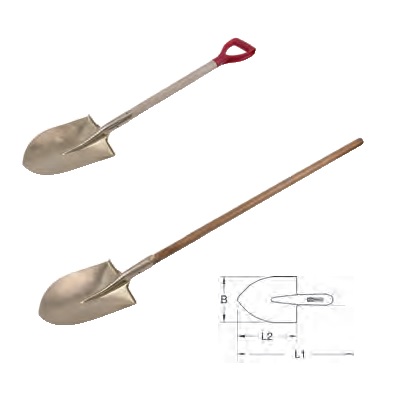 BRONZE + SHOVEL, FRANKFURT PATTERN STRAIGHT HANDLE