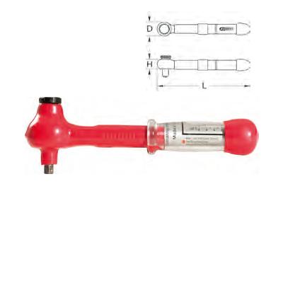 VDE MINI TORQUE WRENCH 1/4", 2-12NM