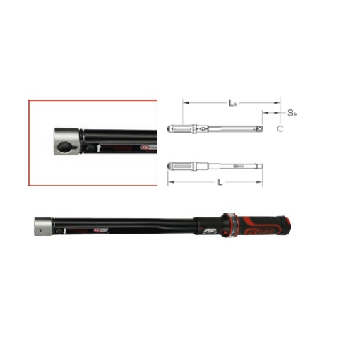 ERGOPREC TORQUE WRENCH, QC HEAD, 9X12MM