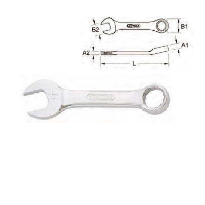 CHROME + MINI-COMBINATION SPANNER, 10MM