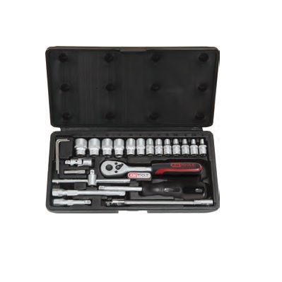 SUPERLOCK SOCKET SET, 25PCS, 1/4