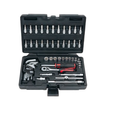 SOCKET SET, 51PCS, 1/4