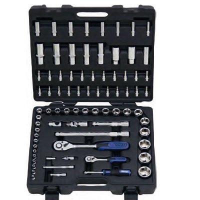 SUPERLOCK SOCKET SET, 82PCS, 1/4" + 1/2