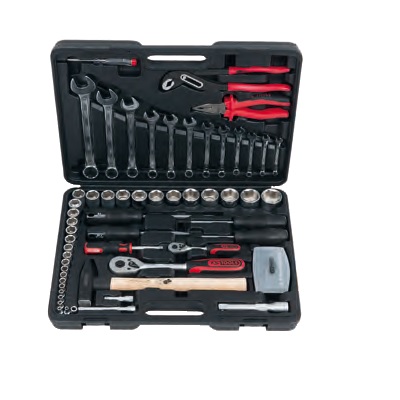 COMBI SET, 88PCS, 1/4" + 1/2