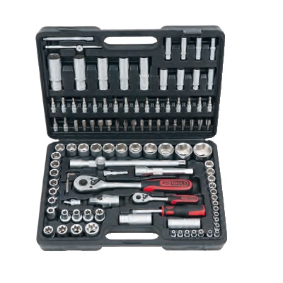 SOCKET SET, 108PCS, 1/4" + 1/2