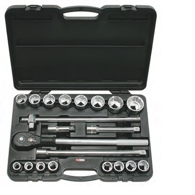 CLASSIC SOCKET SET 12PT, 21PCS, 3/4