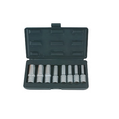 SOCKET SET TX E, 8PCS, 1/2" E10-E24