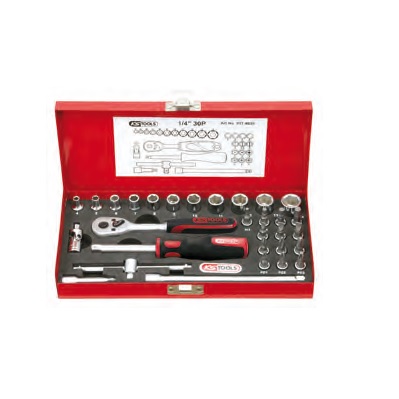 CLASSIC HEX SOCKET SET, 30PCS, 1/4