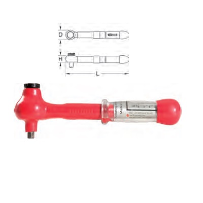 VDE MINI TORQUE WRENCH 3/8", 5-25NM