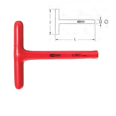 VDE T-GRIP SPANNER, 8 MM