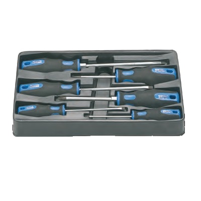 ERGO + SCREWDRIVER SET, SLOT + PH, 6PCS