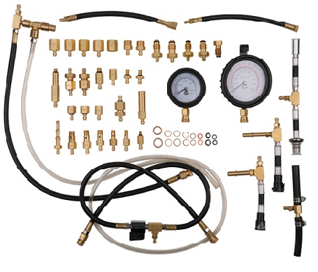 MASTER FUEL INJECTION SYSTEM PRESSURE TEST SET FOR PETROL ENGINES, 42 PCS