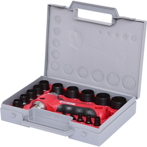 Hole punch set, 16 pcs, 3-30mm