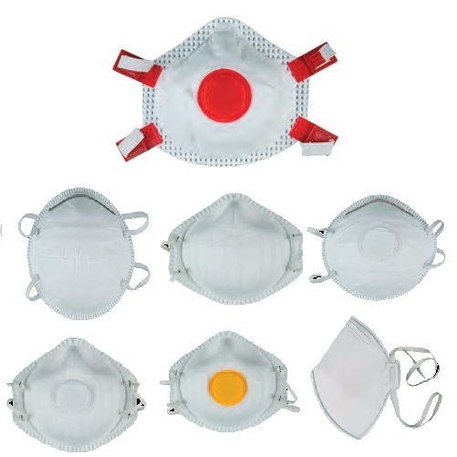 Fine dust filter mask FFP3 with valve