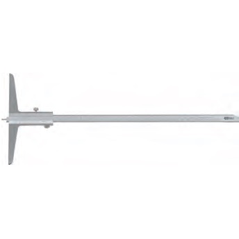 Depth vernier caliper with feeler pin