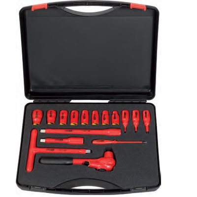 INSULATED SOCKET WRENCH SET, 16PCS, 1/2