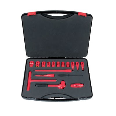 INSULATED SOCKET WRENCH SET, 16PCS, 3/8