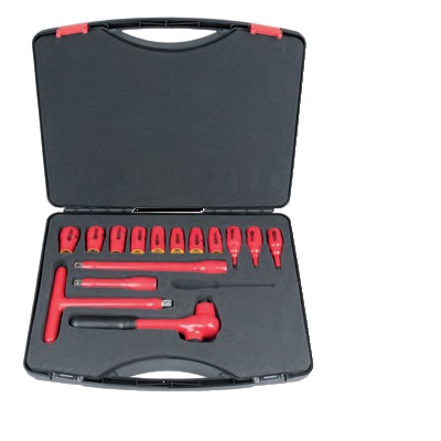 NSULATED SOCKET WRENCH SET, 15PCS, 1/2