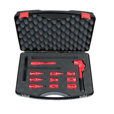 INSULATED SOCKET WRENCH SET, 11PCS, 3/8