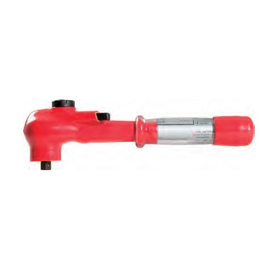 VDE TORQUE WRENCH, REVERSIBLE 3/8", 2-27NM
