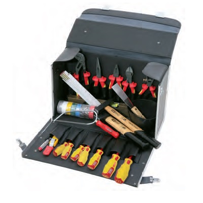 ELECTRICIANS TOOL KIT, 30PCS, LEATHERCASE