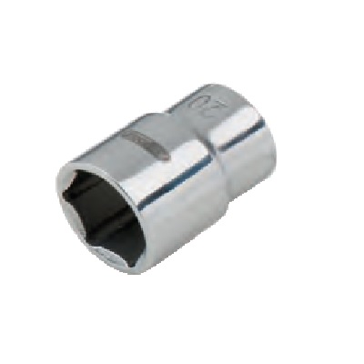 STAINLESS HEX SOCKET, 1/2", 8MM