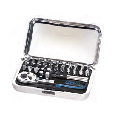 CHROME + TOOL KIT, RATCHET SPANNER, 31PCS