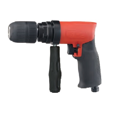 AIR DRILL, PISTOL GRIP, 450RPM, 3/8