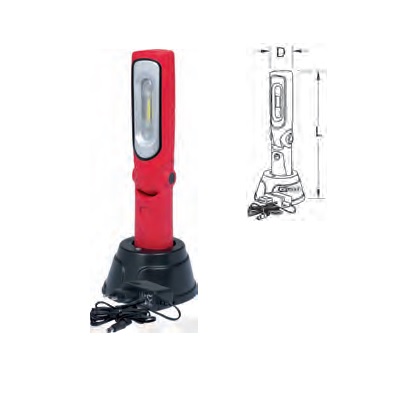 CORDLESS WORKING LAMP, FOLDABLE 6W, 3, 6 V, 3600 MAH