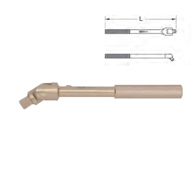 BRONZE + SWIVEL HANDLE 3/4" 380 MM