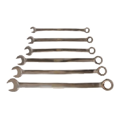 BRONZE + COMBINATION SPANNER-SET, EXTRA LONG 6-PCS. 10-22MM