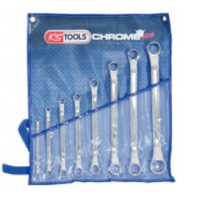 CHROME + RING SPANNER SET OFFSET, 6PCS