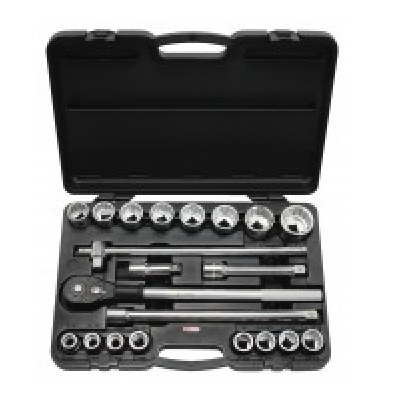 CLASSIC SOCKET SET 12PT, 21PCS, 3/4