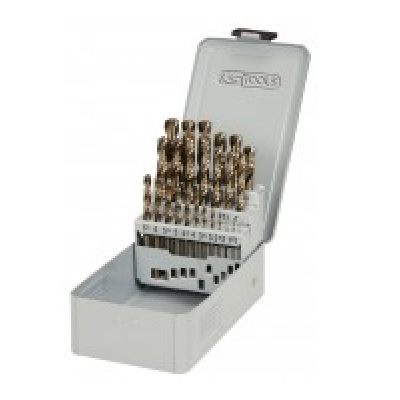 HSS-G CO 5 TWIST DRILL SET, 25PCS, 1-13MM