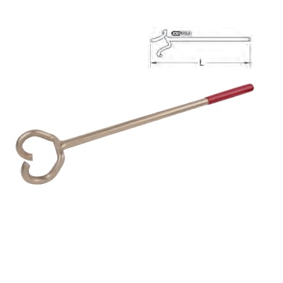 BRONZE + B-HANDWHEEL SPANNER Ø36X60 MM